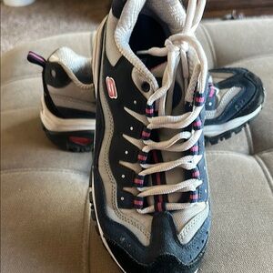 Skechers Size 7.5 Women's Sneakers - Blue, White, Pink